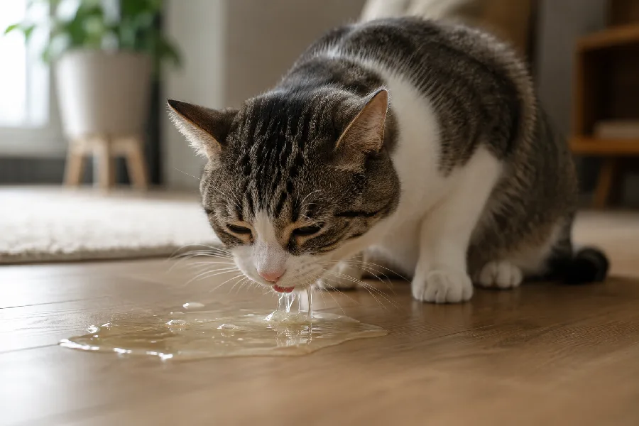 Why Is My Cat Vomiting Clear Fluid